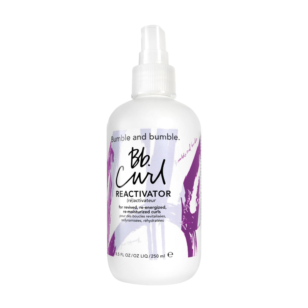 Bumble and bumble front packaging showing 8.5 fl oz size and benefits