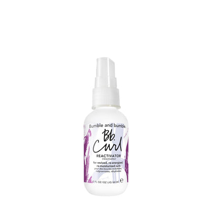 Bumble and bumble front packaging showing travel-size bottle and benefits