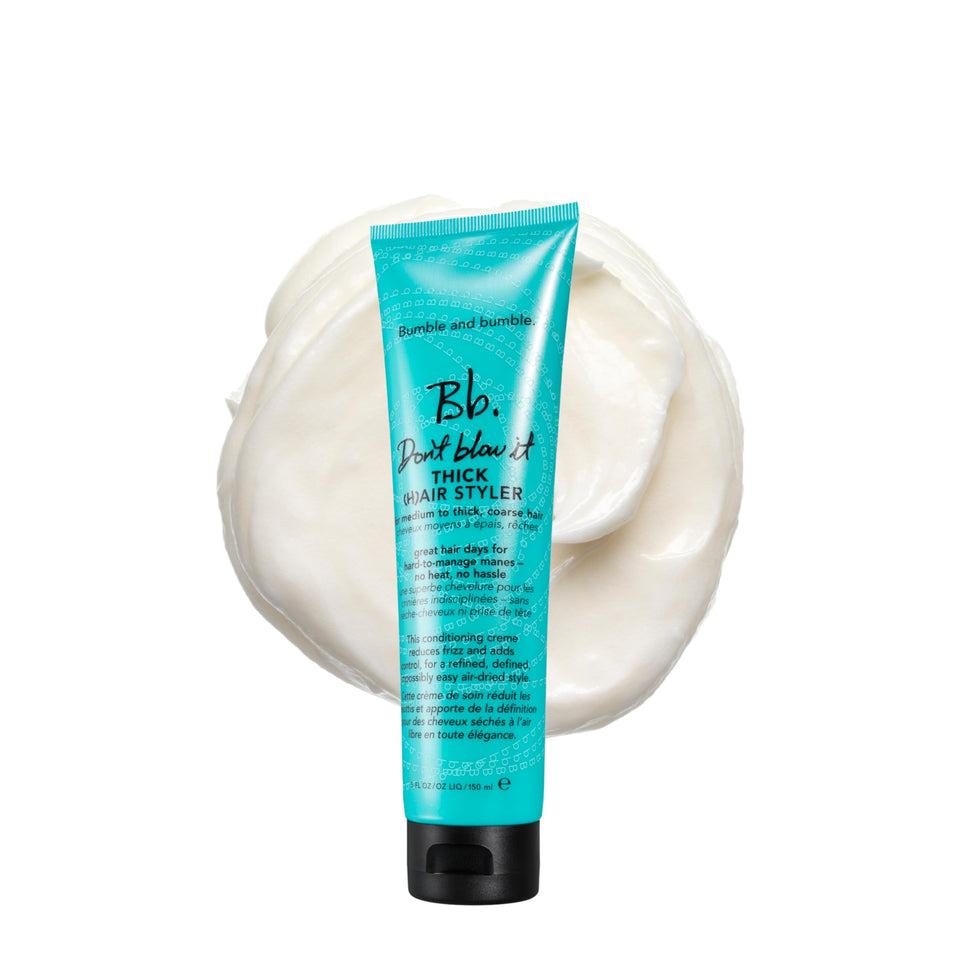 Bumble and bumble front bottle showing product and label, highlights travel-friendly size