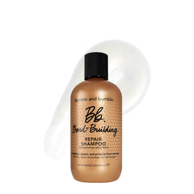 Bumble and bumble front bottle showcasing repair benefits