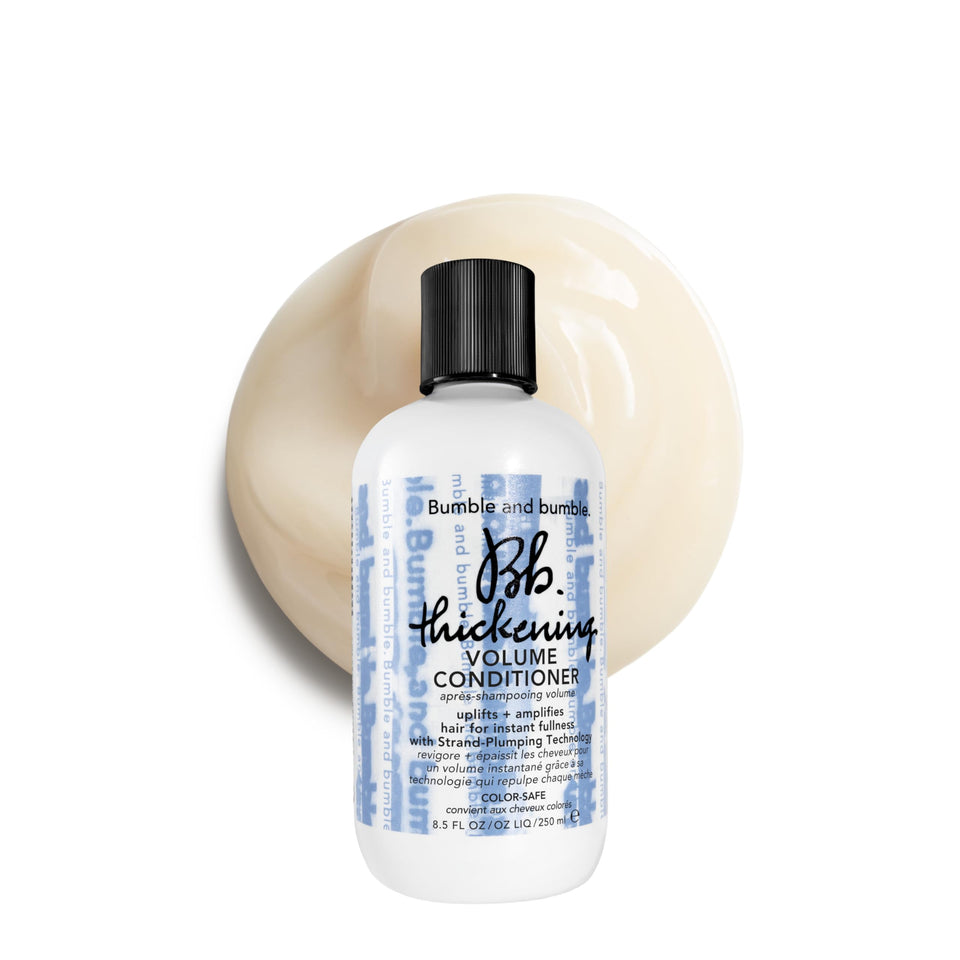 Bumble and bumble front bottle showing packaging and product identity for easy selection
