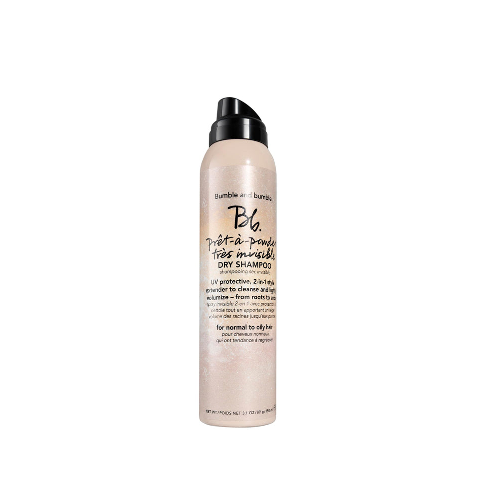 Bumble and bumble front can showing product for quick oil absorption