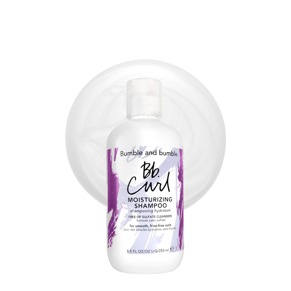 Bumble and bumble front packaging showing product and benefits