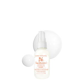bumble and bumble front packaging showing travel-size bottle and benefits