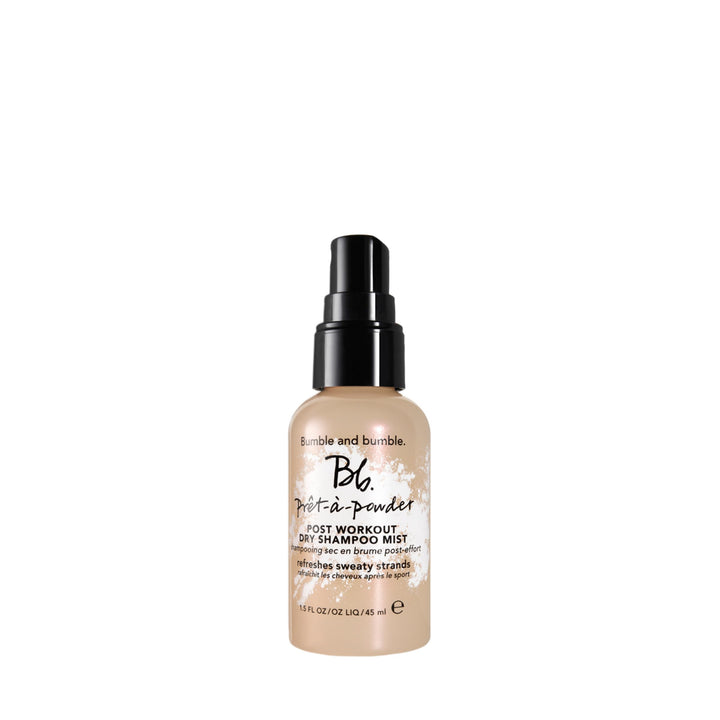 bumble and bumble front packaging mist shows compact travel-ready styling