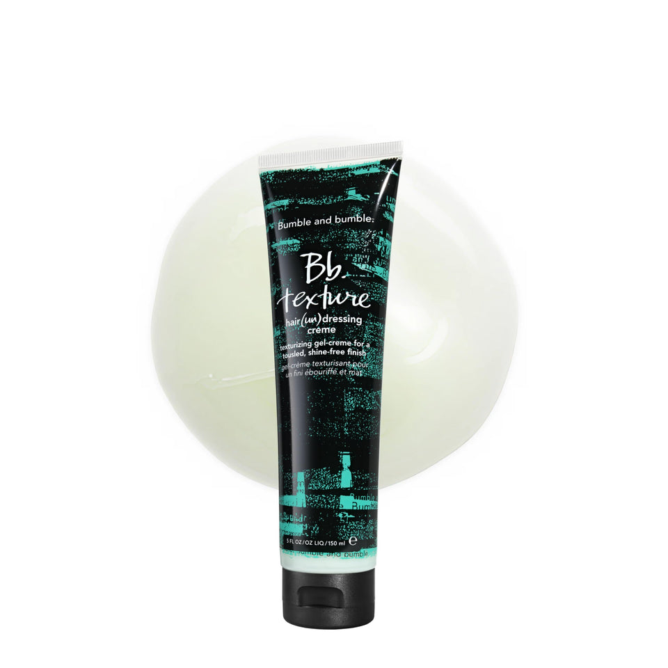 Bumble and bumble front packaging showing product and clear benefit of matte texture