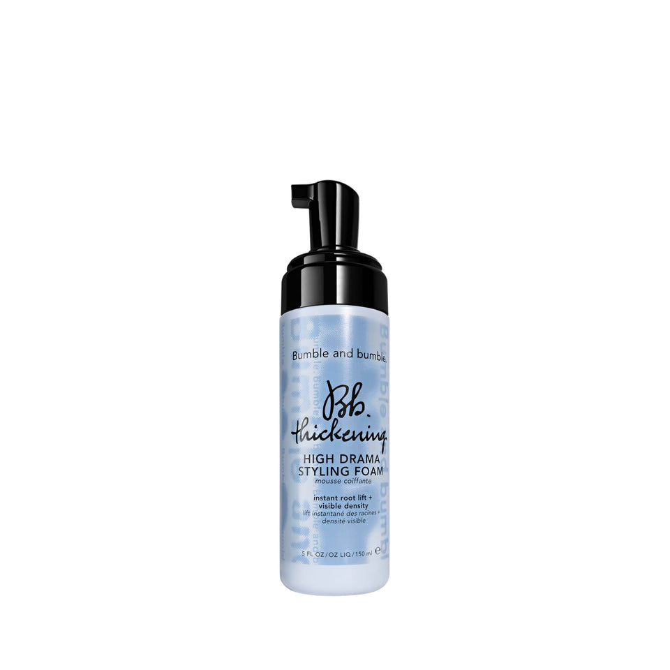 Bumble and bumble front packaging showing product and volume benefit