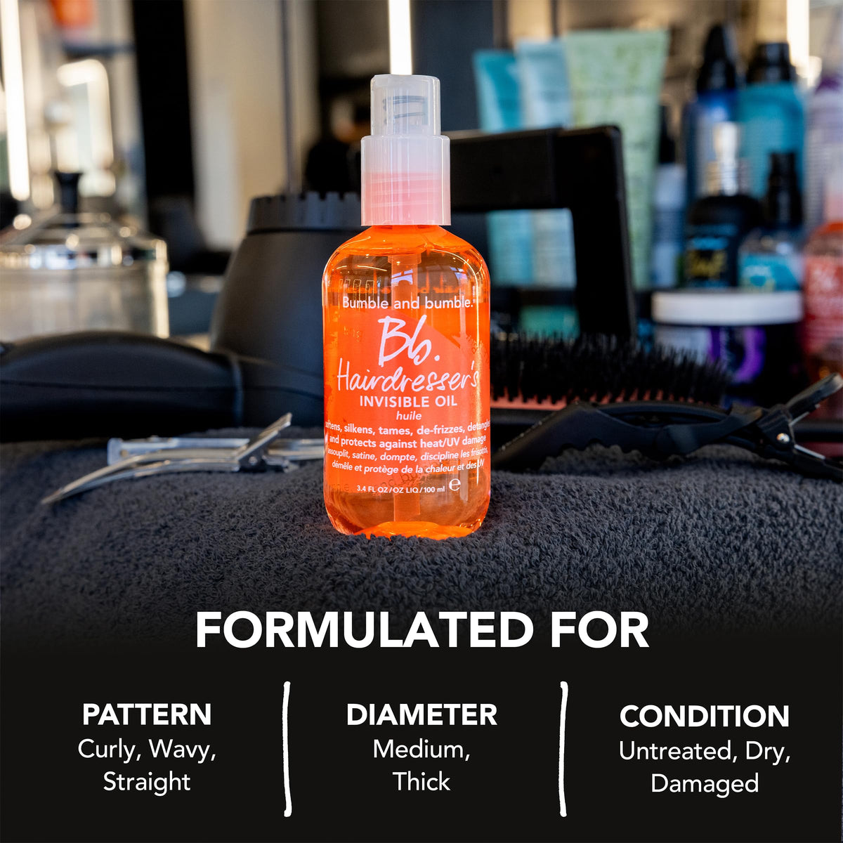 Bumble and bumble in bathroom routine demonstrating daily styling convenience
