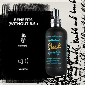 Bumble and bumble kelp and seaweed extract ingredient portrayal with natural benefit