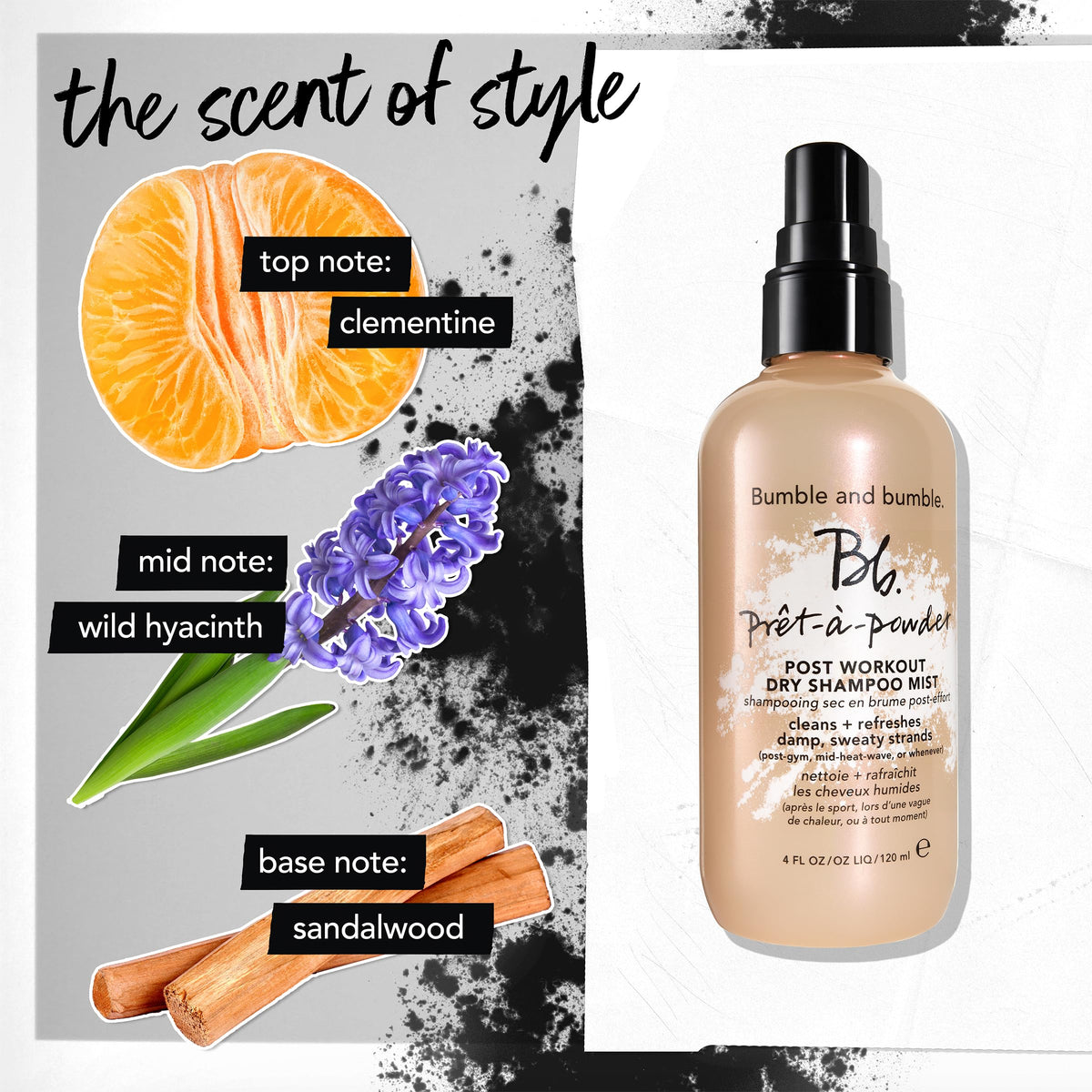 bumble and bumble post-workout hair refresh shows refreshed natural-looking hair benefit