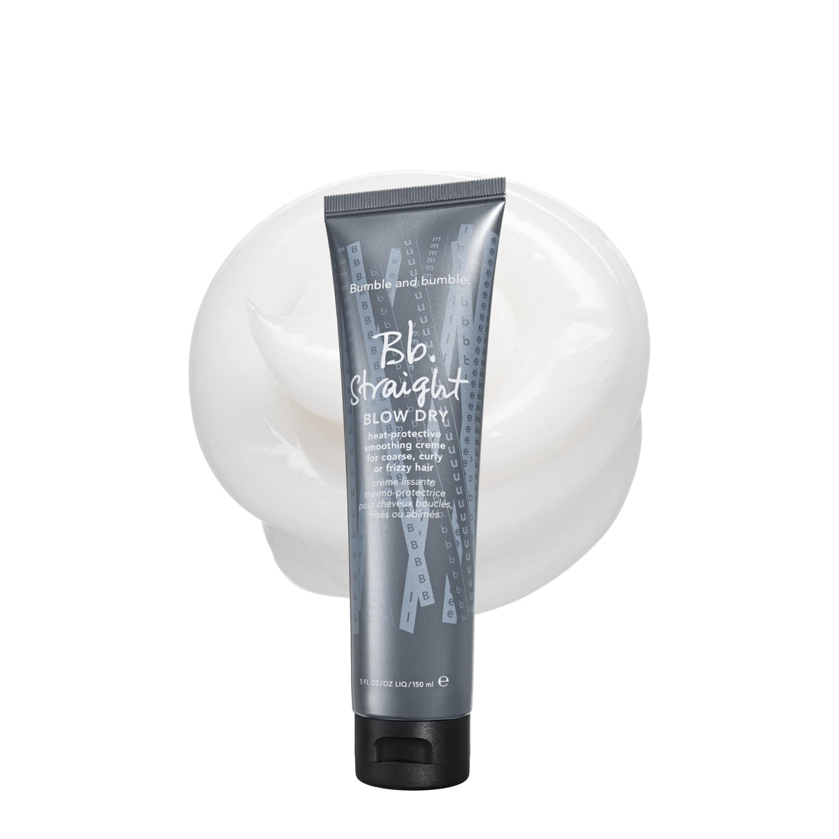 Bumble and bumble front packaging showing product and clear labeling benefit protection