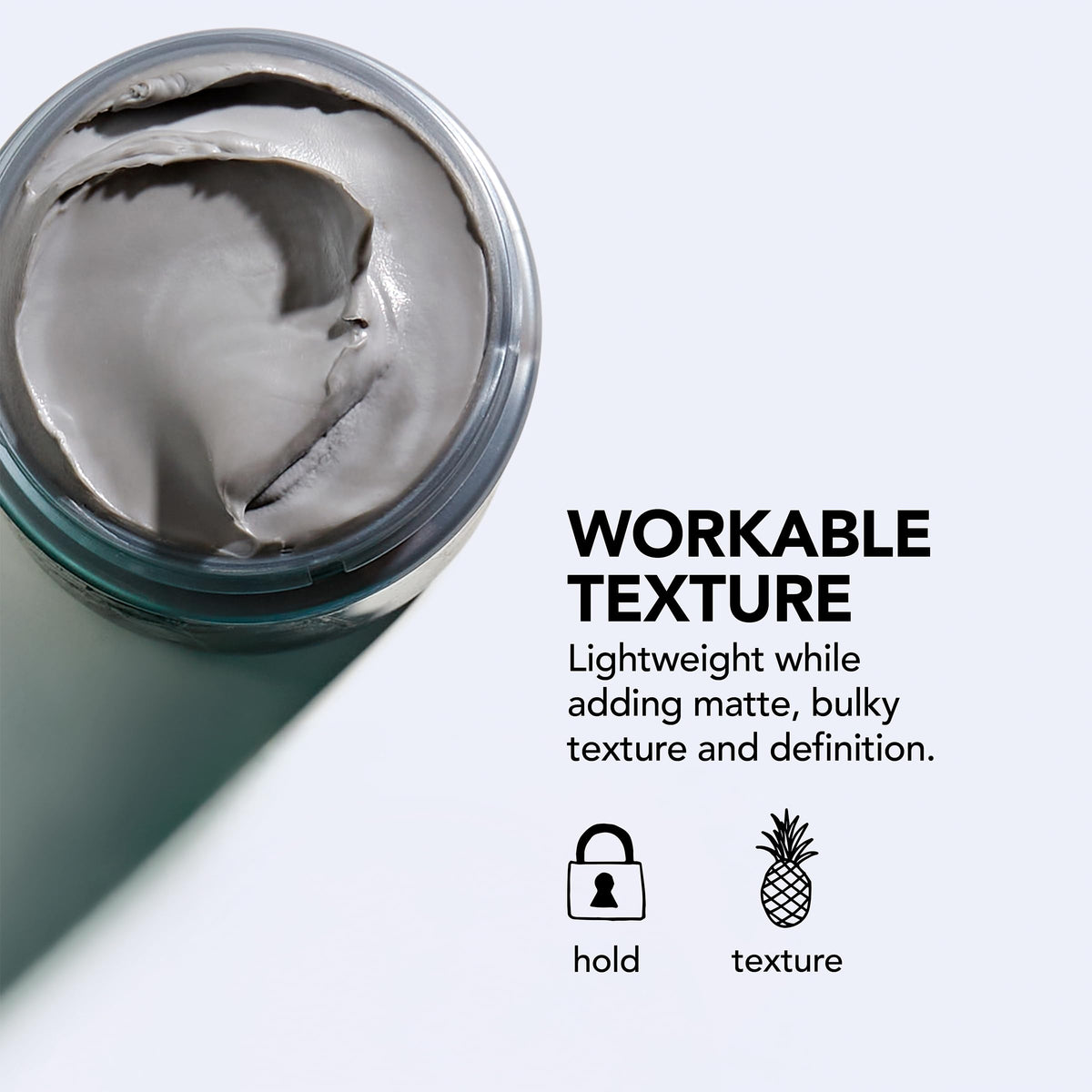 Close-up of Bumble and bumble Sumoclay ingredients label highlighting kaolin clay