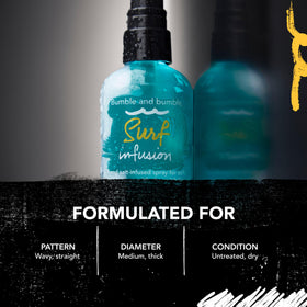 Bumble and bumble applied on model creating soft tousled waves with shine