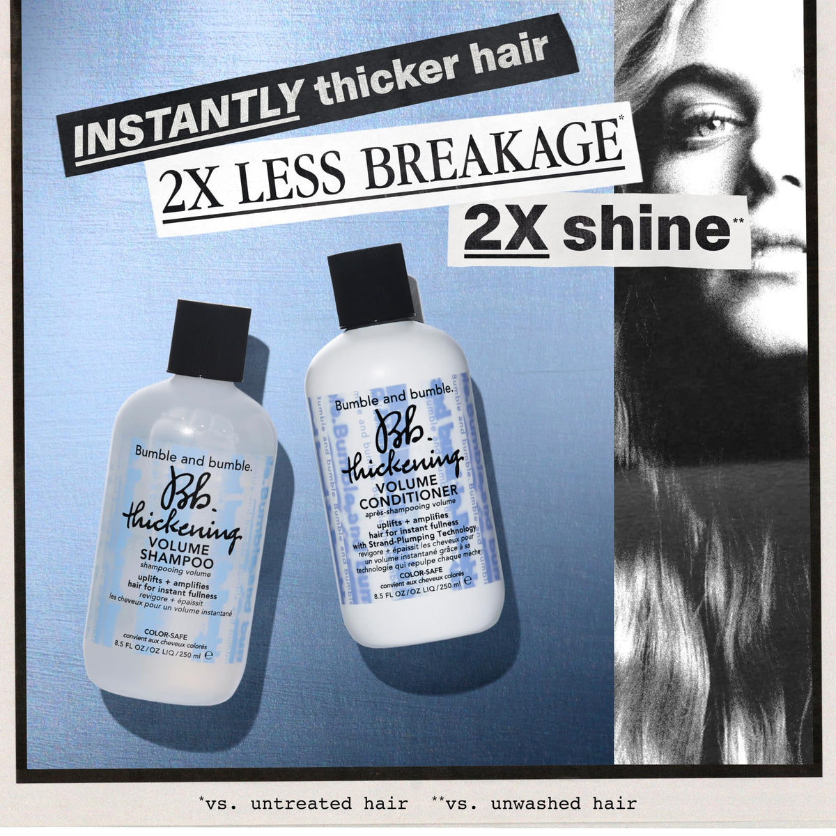 Bumble and bumble texture close-up demonstrating lightweight cream consistency and spreadability
