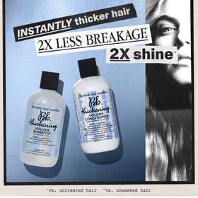 Bumble and bumble texture close-up demonstrating lightweight cream consistency and spreadability