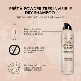 Bumble and bumble powder texture on hand showing fast oil-absorbing clay