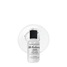 Bumble and bumble front packaging showing travel-size convenience and instant volume benefit