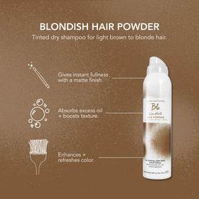 Bumble and bumble Blondish powder texture close-up showing matte, volumizing finish