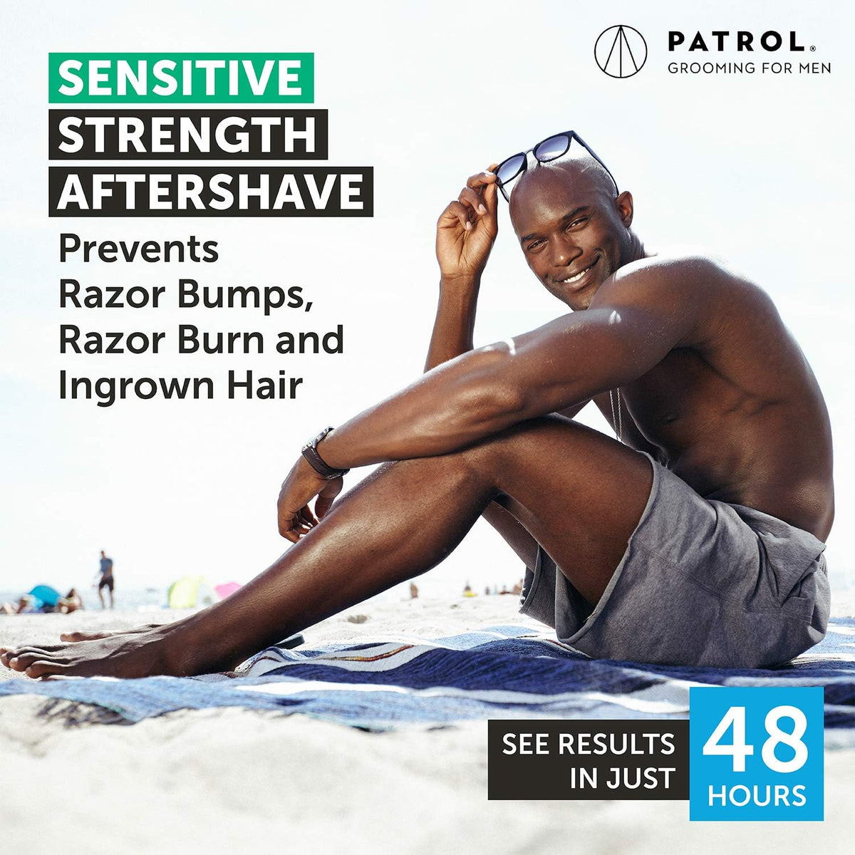 Bump Patrol used on bikini area to calm sensitive skin and prevent ingrowns
