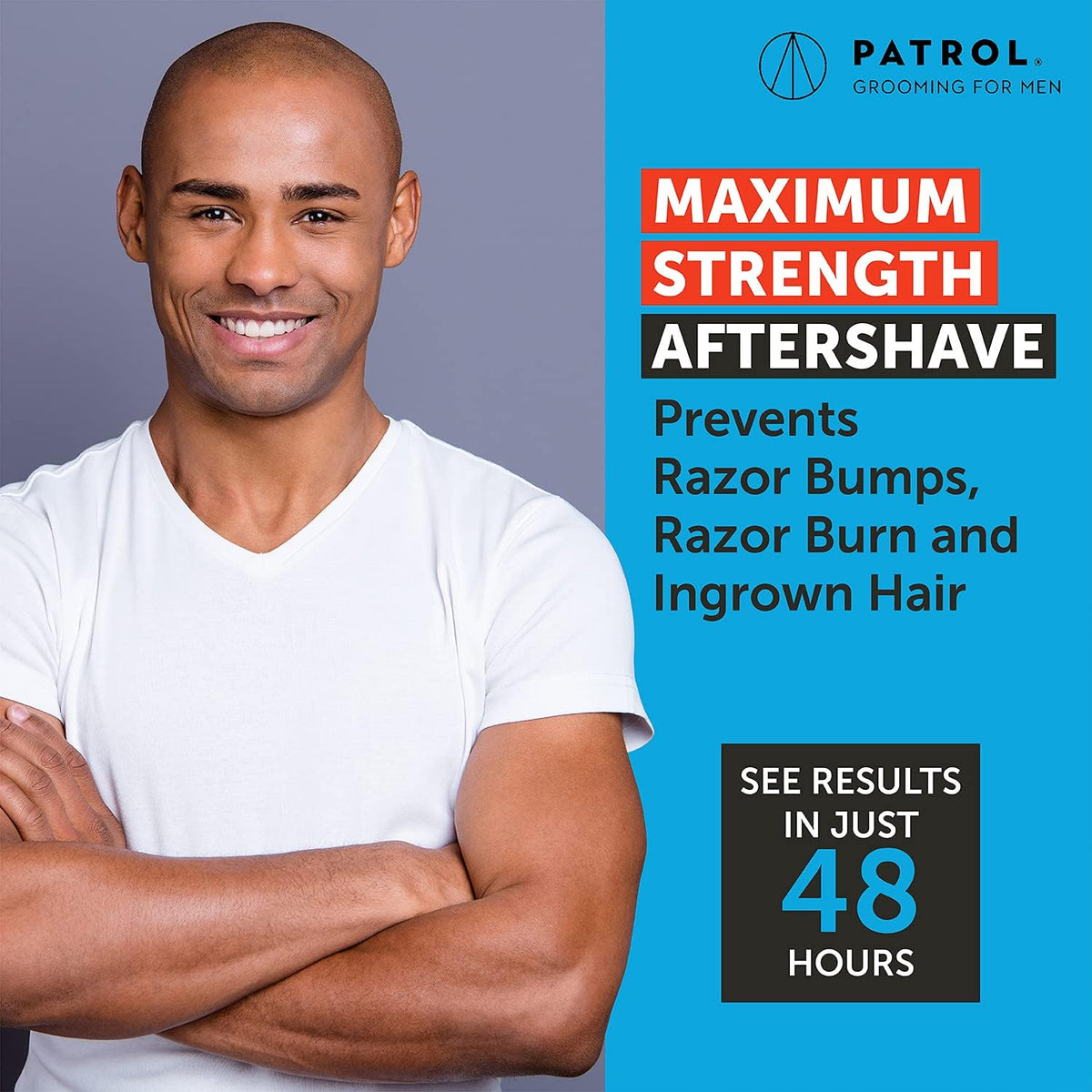 Bump Patrol used at bikini area to reduce ingrown hairs and redness