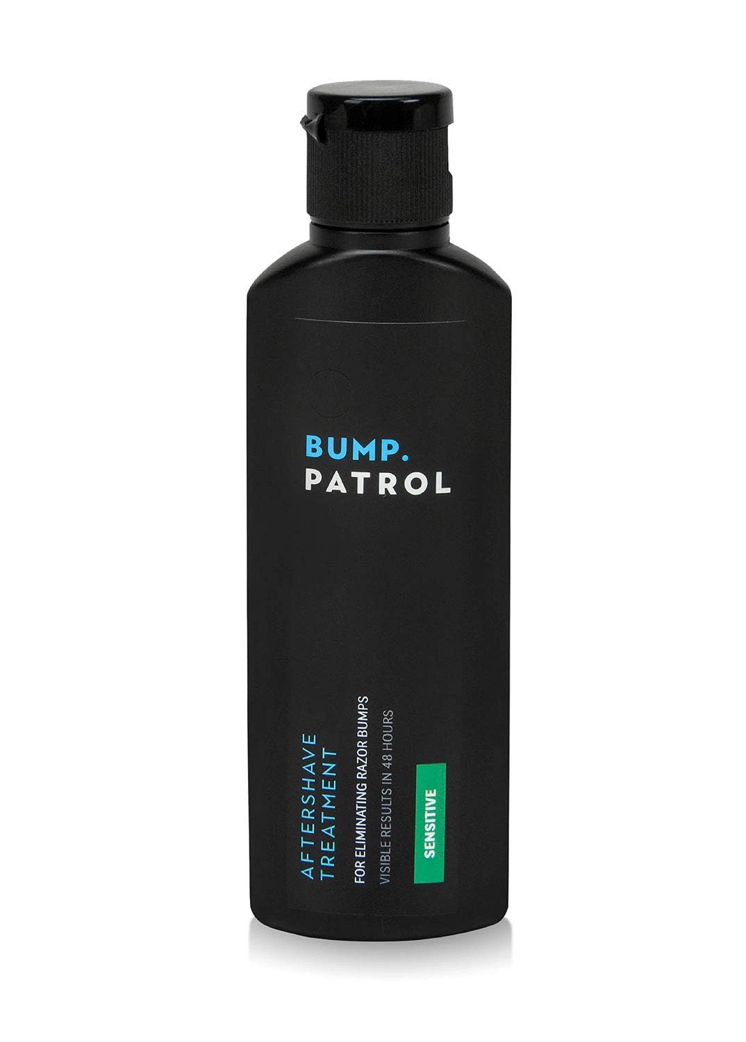 Bump Patrol label close-up highlighting alcohol-free formula and ingredient clarity