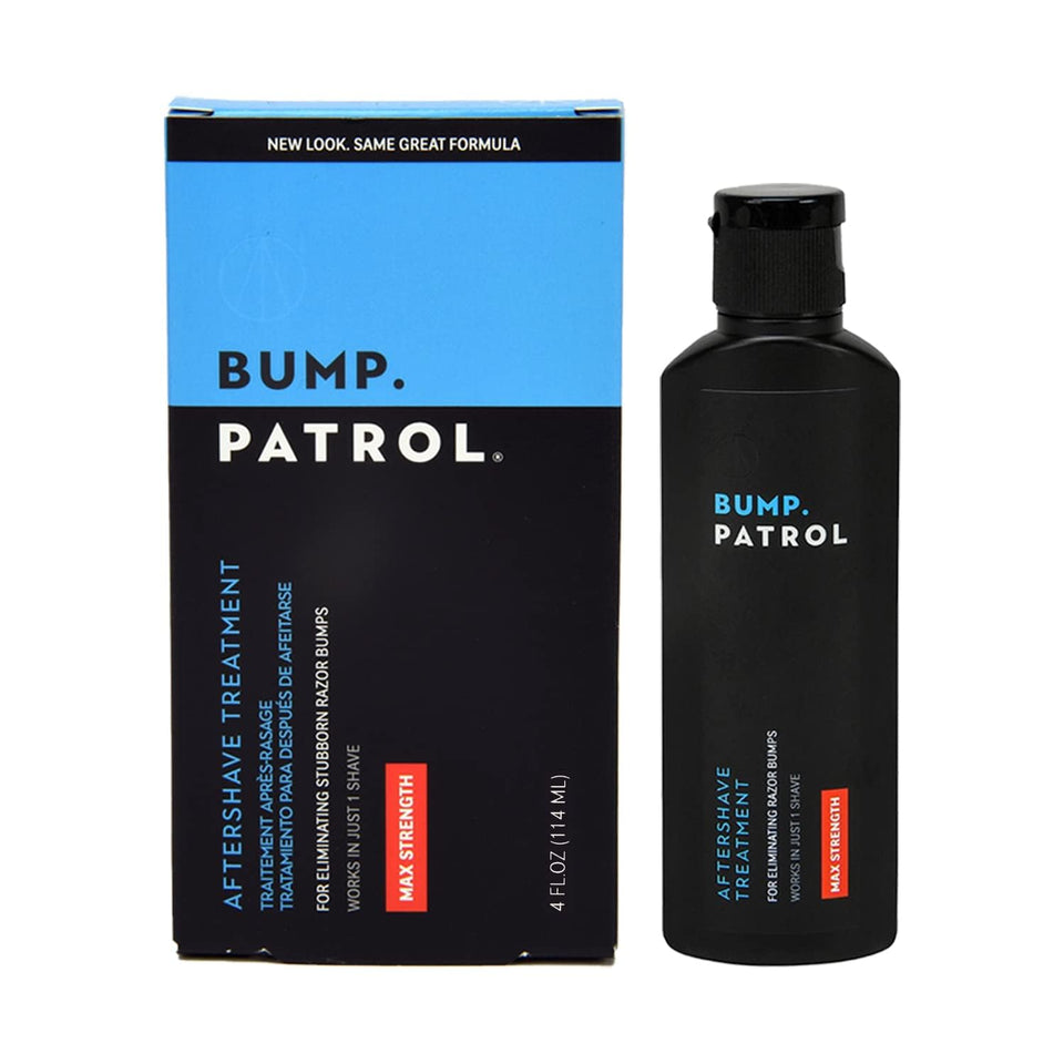 Bump Patrol front bottle showing label and 4 oz size benefit