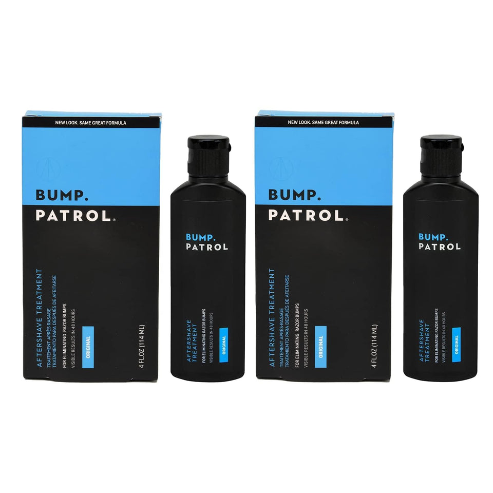 Bump Patrol front packaging showing bottle and branding, promotes reliable bump relief