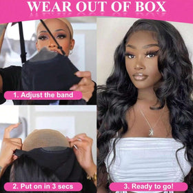 bunGiol close-up of 5x5 HD lace closure highlights invisible scalp appearance benefit