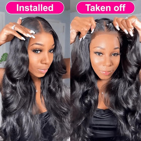 bunGiol pre-plucked hairline with baby hairs showcases ready-to-wear realism and quick application