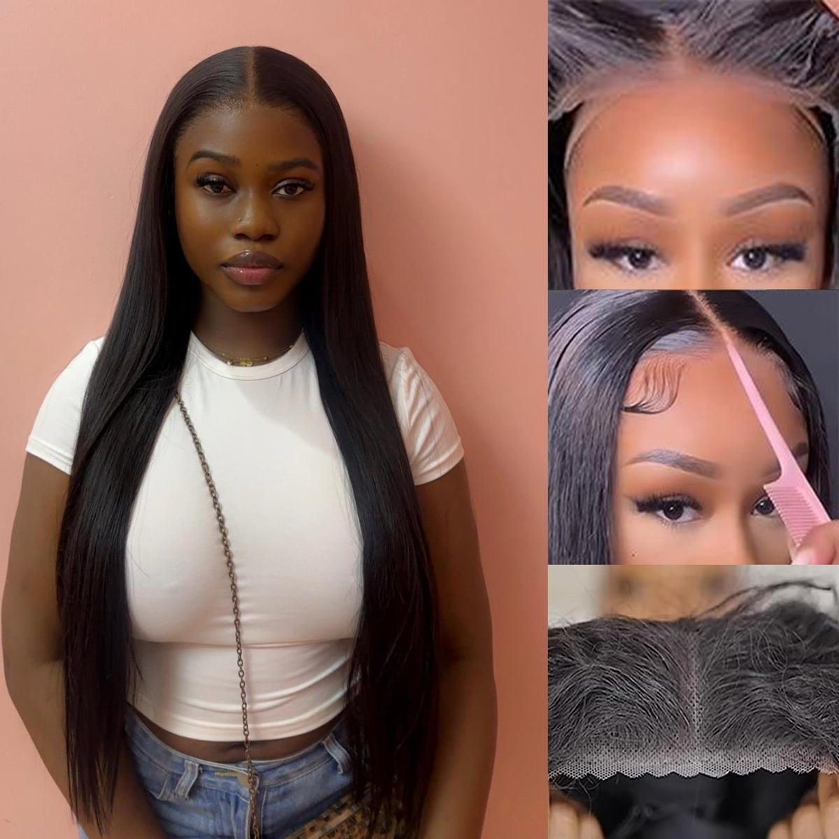 bunGiol pre-plucked hairline detail with baby hairs for low-prep wear