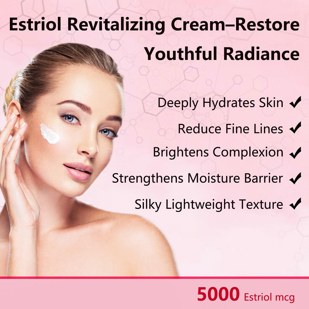 BUNUSS application on face using pump demonstrating easy daily use