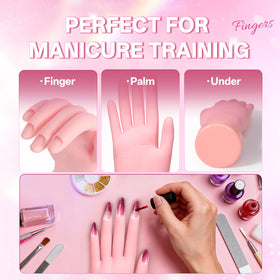 Buqikma deep nail groove detail holding a practice tip securely during application