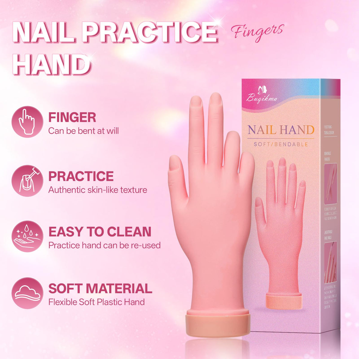 Buqikma fingers bent to various angles demonstrating flexible positioning benefit