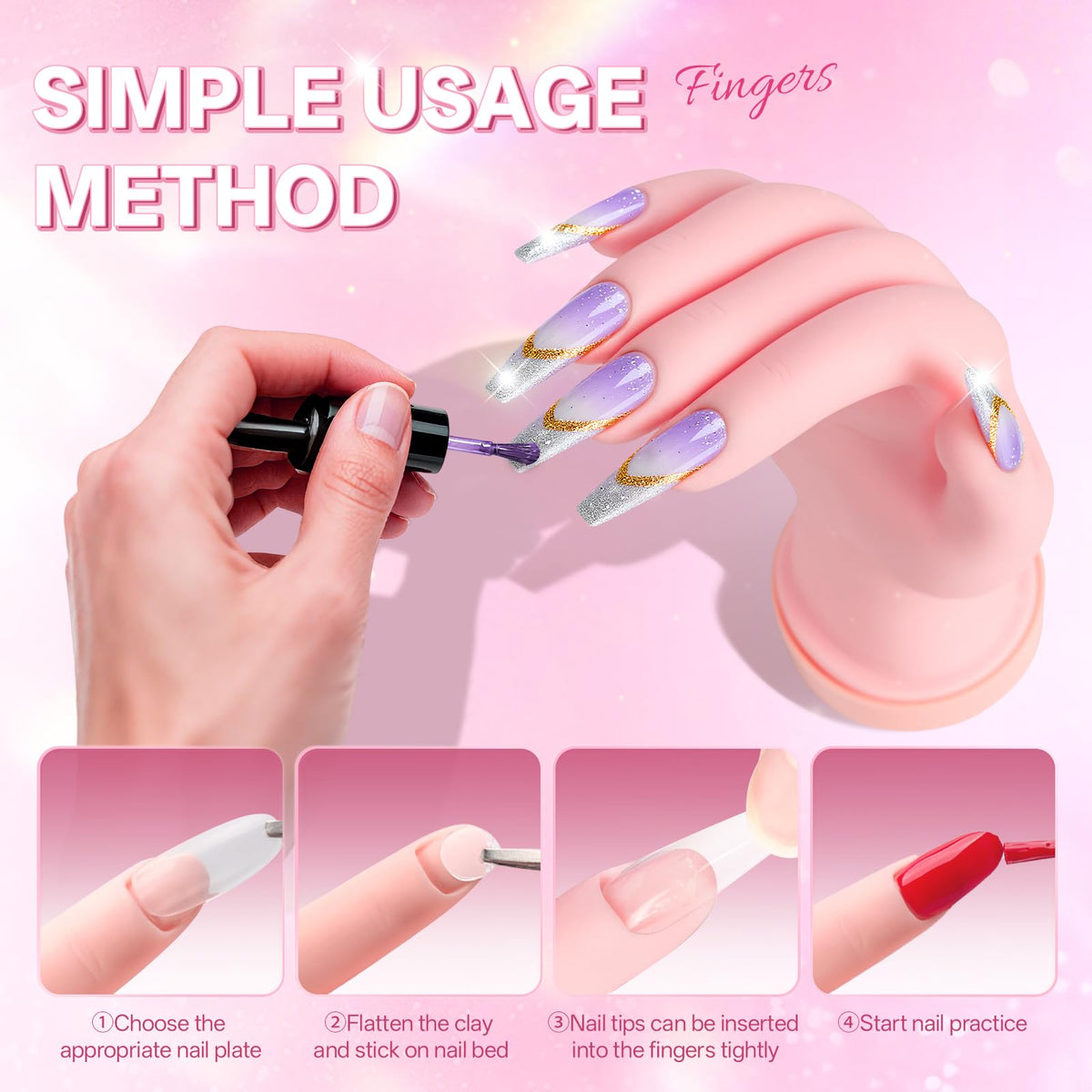 Buqikma hand in use with acrylic application demonstrating professional training benefit
