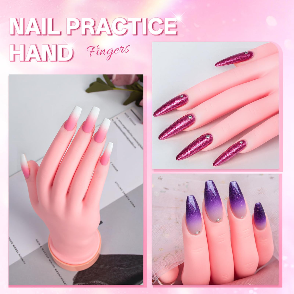 Buqikma mannequin hand on a salon desk with tools showing real-workflow setup benefit