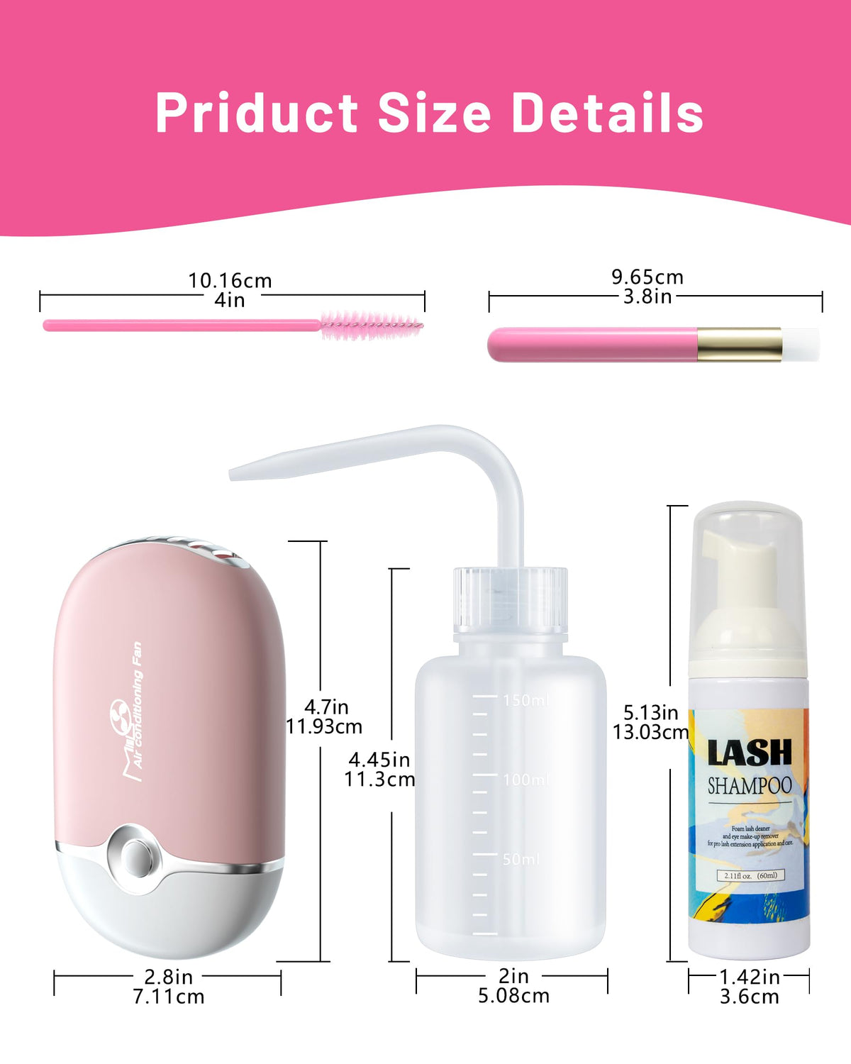 Buqikma on vanity being used to maintain salon-quality lashes