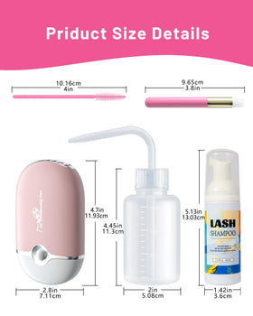 Buqikma on vanity being used to maintain salon-quality lashes