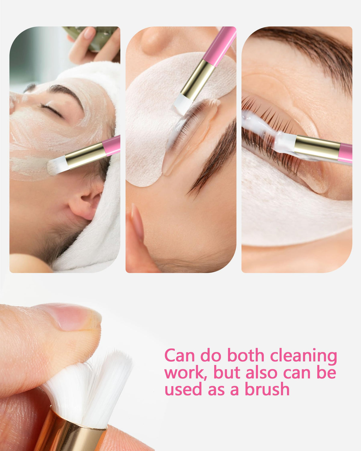 Buqikma rinse bottle in use for easy eyelash rinsing