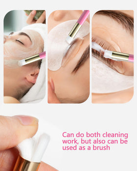 Buqikma rinse bottle in use for easy eyelash rinsing