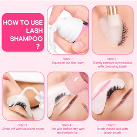 Buqikma kit arranged on a vanity emphasizing convenient daily lash care routine