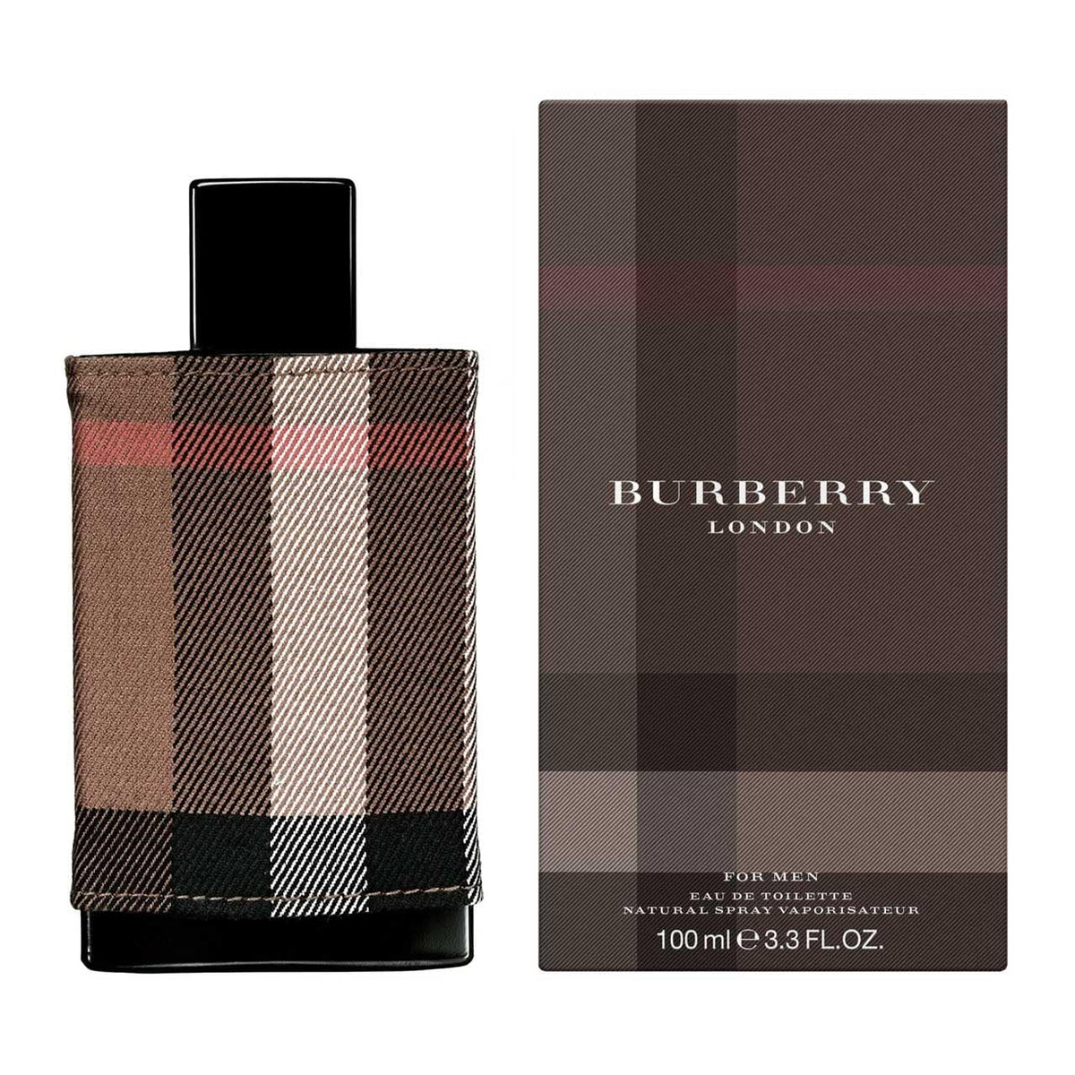Burberry bottle front view showing sleek design and elegant gift-ready look