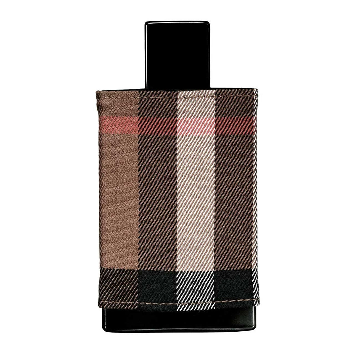 Burberry bottle side profile highlighting cap and glass weight benefit