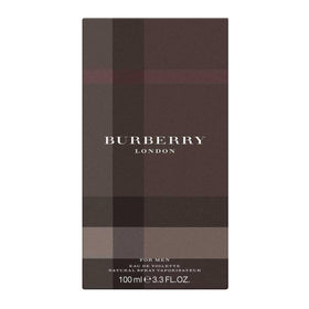 Burberry label close-up revealing name and refined packaging detail