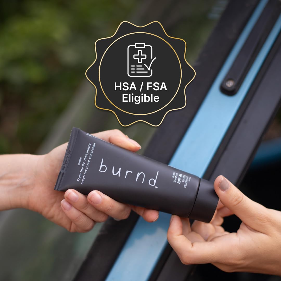 burnd lotion absorbing into skin showing quick dry feel
