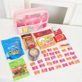 Burskit pouch on a dresser in lifestyle setting demonstrating visibility and decorative appeal
