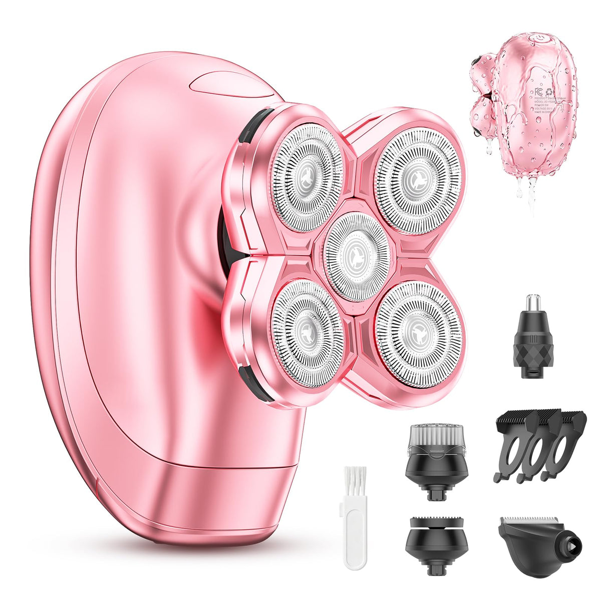 Burtily front view shaver shows ergonomic grip and versatile design benefit