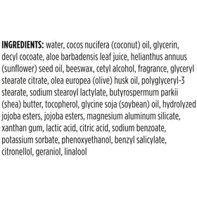 Burt's Bees label close-up showing ingredients and natural claim