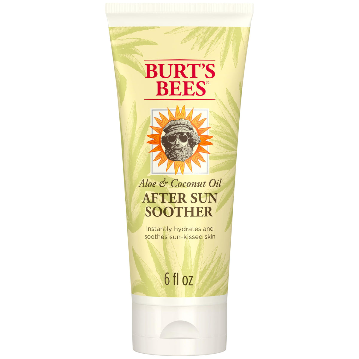 Burt's Bees front packaging showing 6 oz bottle and product benefit