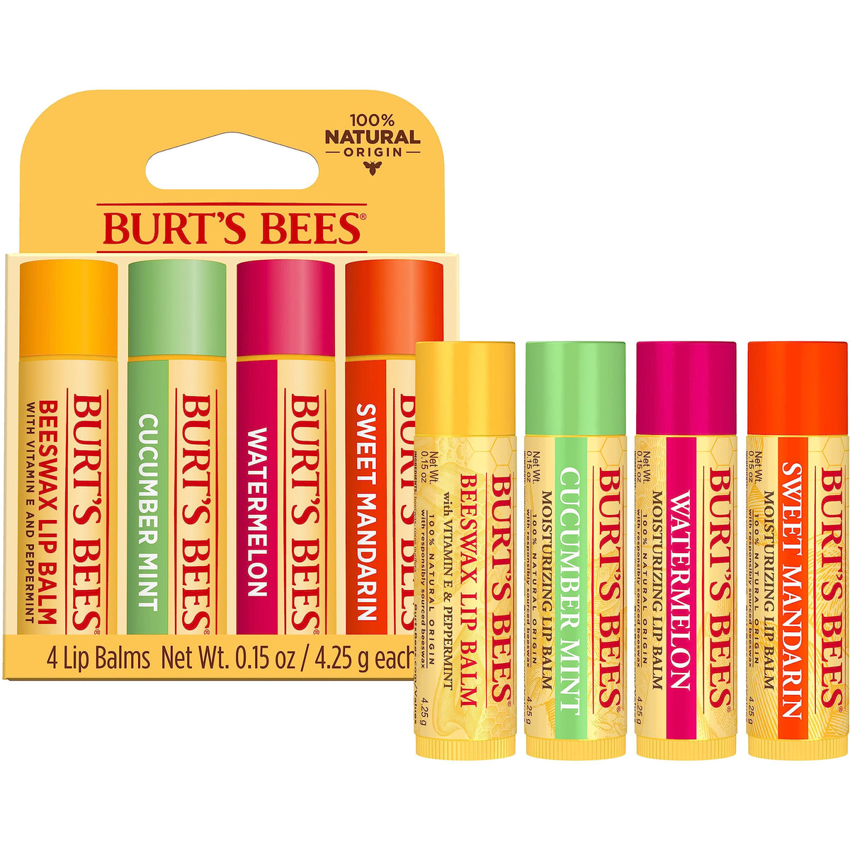 Burt's Bees being applied outdoors showing quick protection during activities