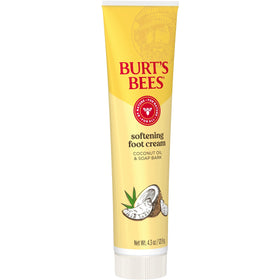 Burt's Bees application on heels illustrating targeted moisturization benefit